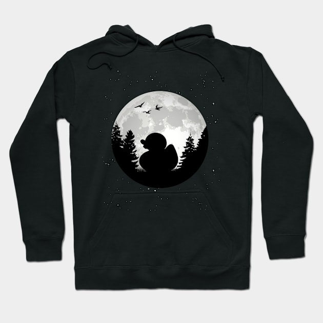 Bath Duck Moon Rubber Duck Hoodie by favoriteshirt